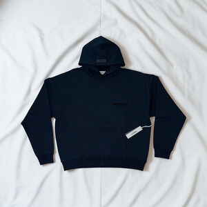 Fear Of God Essentials Black Stretch Limo Hoodie Extra Large XL Pullover NWT